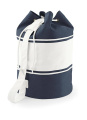 Canvas-Reisetasche, marineblau/gebrochenes Weiß, Marineblau/Cremeweiß