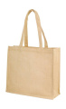 Calcutta Jute-Einkaufstasche mit langem Henkel, naturfarben, Natürlich