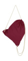 Rucksack aus Baumwolle mit Kordelzug, bordeauxrot, Burgund