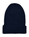 Mütze aus recyceltem Garn, Waffelstrick, marineblau, Marine