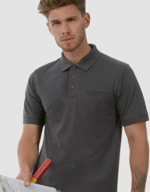 Energy Pro Workwear Pocket Polo, schwarz – B&C Pro (2)