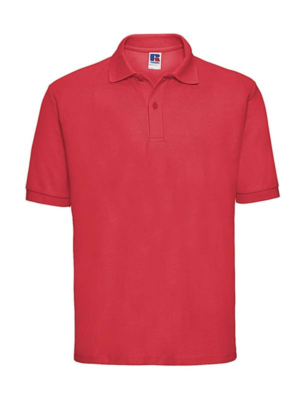 Klassisches Herren-Polohemd aus Baumwollmischgewebe, Leuchtend Rot – Russell Athletic (1)