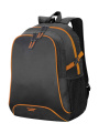 Osaka Basic Rucksack, schwarz/orange