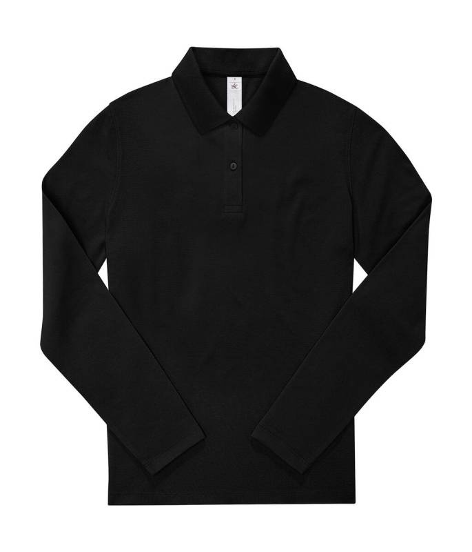 Mein Polo 210 LSL /Damen, schwarz – B&C (1)