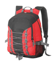 Miami Rucksack, rot/schwarz/dunkelgrau