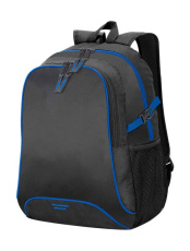 Osaka Basic Rucksack, schwarz/königsblau