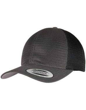 360° Omnimesh 2-Farben-Kappe, anthrazitgrau/schwarz – Flexfit (2)