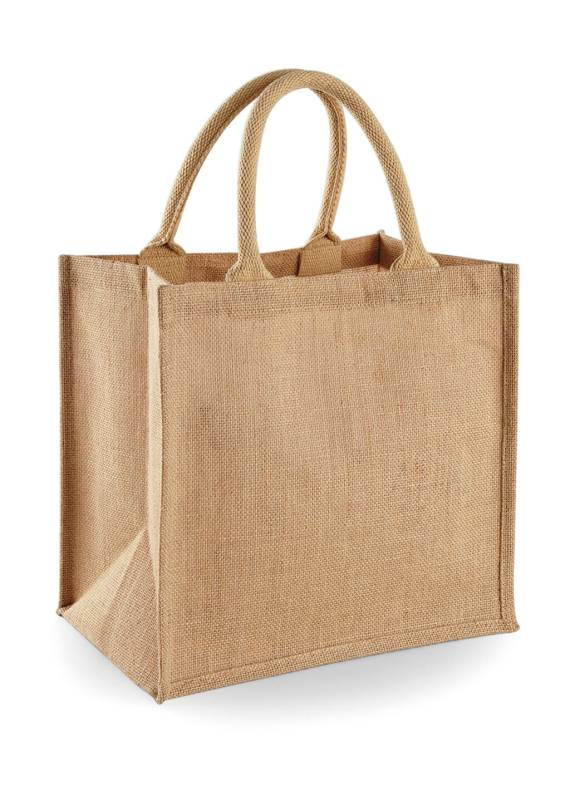 Jute Midi Tote, naturfarben – Westford Mill (1)