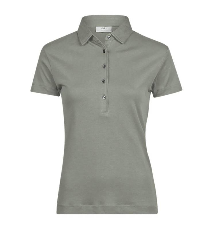 Damen-Polohemd aus Pima-Baumwolle, Salbei – Tee Jays (1)