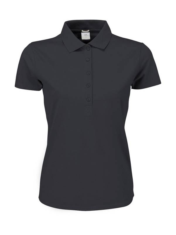 Damen Luxus Stretch Polo, dunkelgrau – Tee Jays (1)