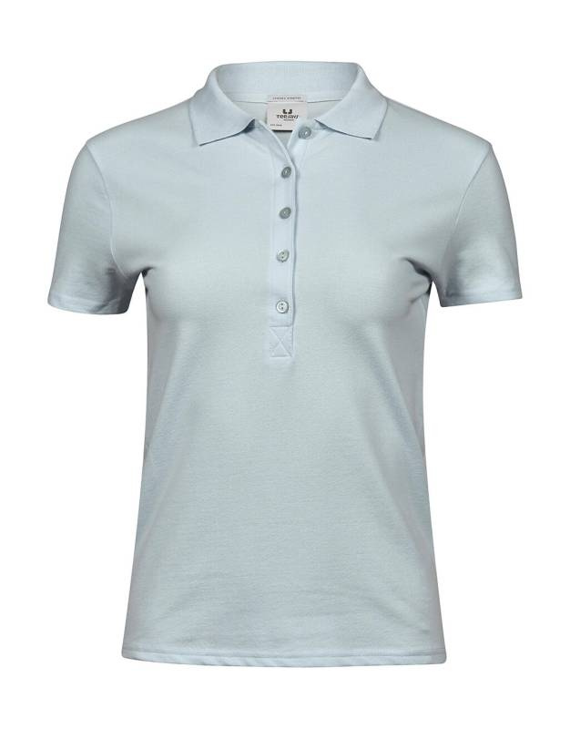 Damen Luxus Stretch Polo, Eisblau – Tee Jays (1)