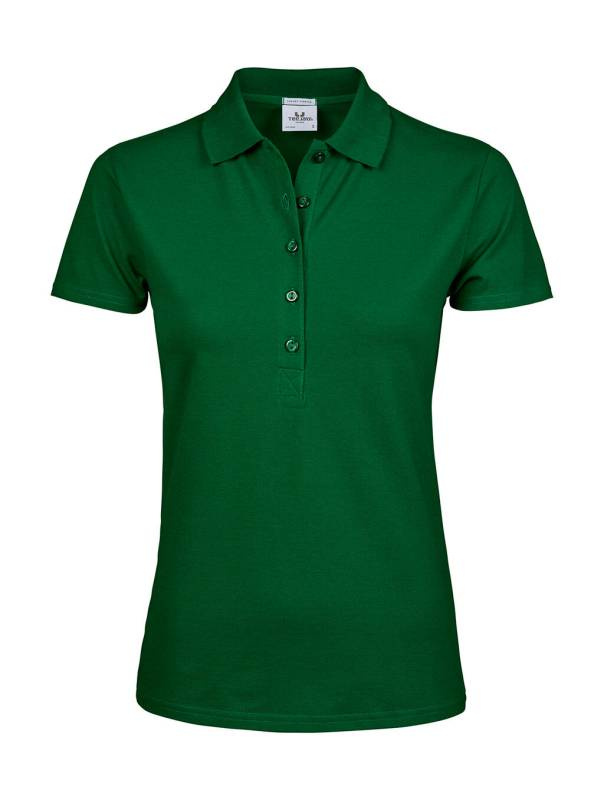 Damen Luxus Stretch Polo, waldgrün – Tee Jays (1)