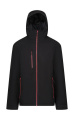 Navigate Wasserdichte Jacke, Schwarz/Klassisches Rot