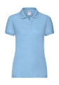 Damen-Polohemd 65/35, himmelblau