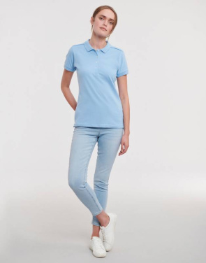 Damen-Stretch-Polohemd, weiß – Russell Athletic (4)