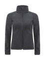 Softshelljacke mit Kapuze/Damen, dunkelgrau