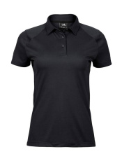 Damen Luxus Sport Polo, schwarz