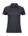 Damen Luxus Sport Polo, dunkelgrau