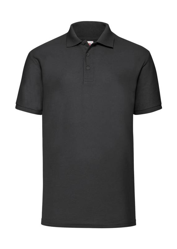 65/35 Polo, schwarz – Fruit of the Loom (1)