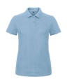 ID.001 /Damen Piqué-Poloshirt, hellblau
