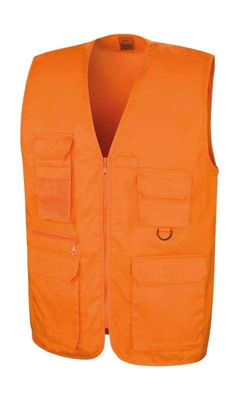 Safari-Weste, orange – Result Work-Guard (1)