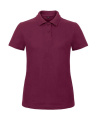 ID.001 /Damen Piqué-Poloshirt, Wein