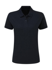Baumwoll-Polo für Damen, marineblau