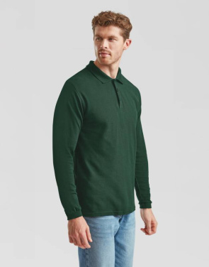 Premium Langarm-Polo, waldgrün – Fruit of the Loom (4)