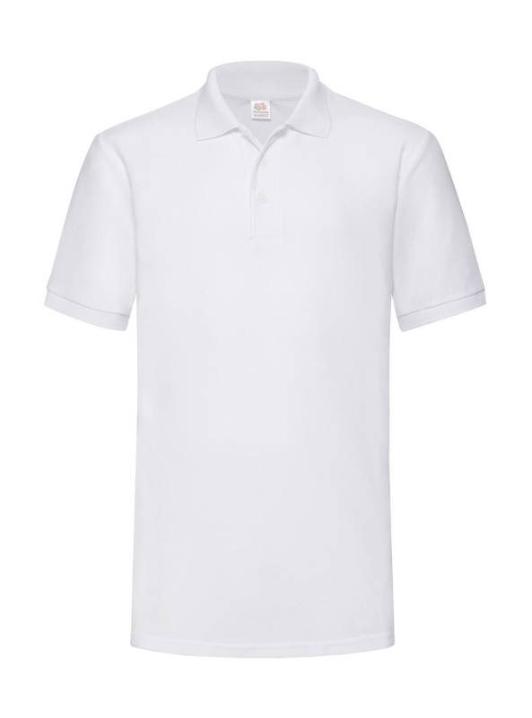 Schweres 65/35 Polo, weiß – Fruit of the Loom (1)