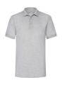 Schweres 65/35 Polo, graumeliert, Heidegrau