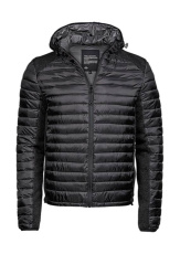 Outdoor-Crossover-Jacke mit Kapuze, schwarz/schwarz meliert