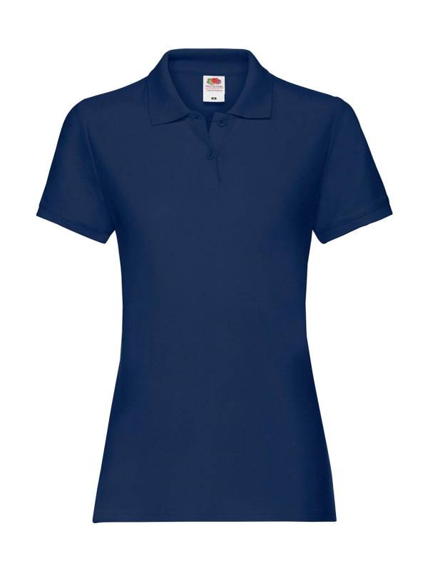Damen Premium Polo, marineblau – Fruit of the Loom (1)
