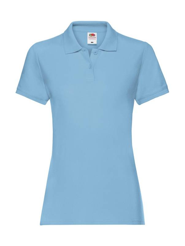 Damen Premium Polo, himmelblau – Fruit of the Loom (1)