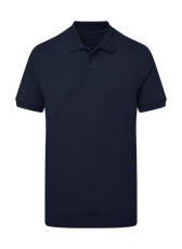 Signature Tagless Polo Stretch Herren, marineblau