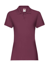 Damen Premium Polo, bordeauxrot