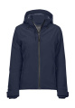 Damen-Winterjacke für jedes Wetter, tiefes Marineblau, Tiefblau
