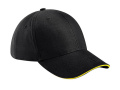 Athleisure 6 Panel Cap, schwarz/gelb