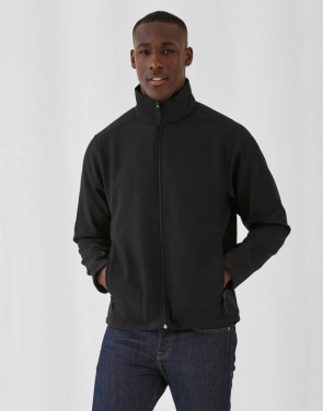 ID.701 Softshelljacke, Rot/Warmes Grau – B&C Outerwear (2)