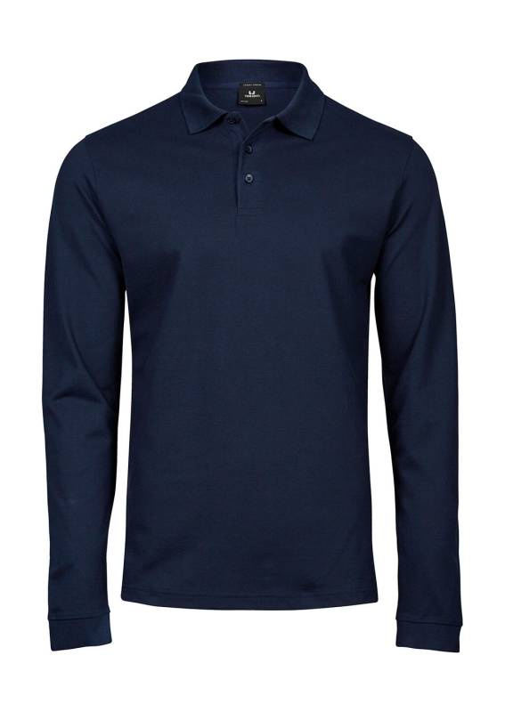 Luxuriöses LS Stretch-Polo, marineblau – Tee Jays (1)