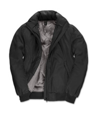 Bomberjacke für Damen, Schwarz/Warmes Grau