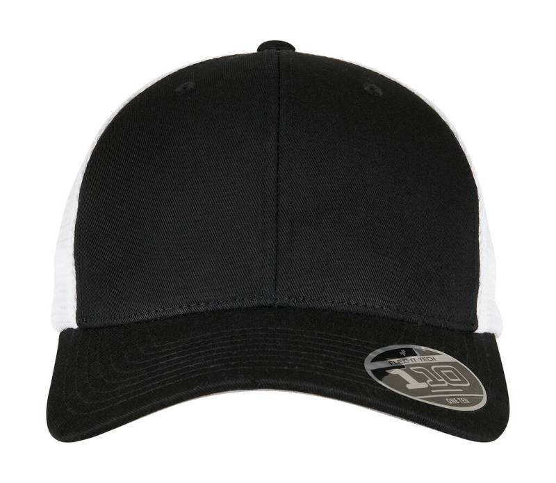 110 Mesh 2-Tone Cap, schwarz/weiß – Flexfit (1)