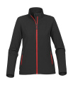 Orbiter Softshelljacke für Damen, Schwarz/Hellrot