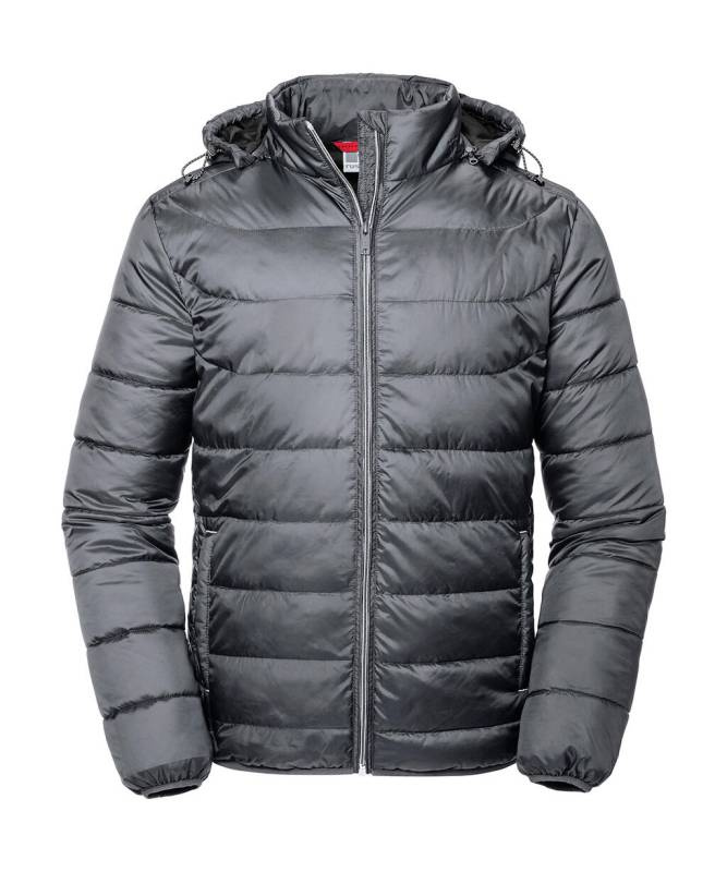 Herren-Nano-Kapuzenjacke, Eisengrau – Russell Athletic (1)