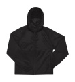 Gefütterte Windjacke, schwarz