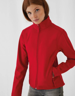 ID.701/Damen Softshelljacke, marineblau/Neongrün – B&C Outerwear (3)