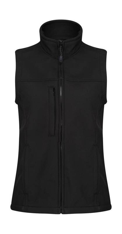 Damen Flux Softshell-Weste, schwarz/schwarz – Regatta Professional (1)
