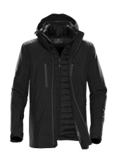 Herren-Matrix-Systemjacke, Schwarz/Carbon
