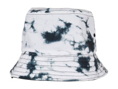 Wende-Batik-Fischerhut, schwarz