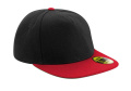 Original Flat Peak Snapback, Schwarz/Klassisches Rot