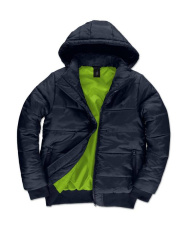 Superhood/Herrenjacke, marineblau/Neongrün